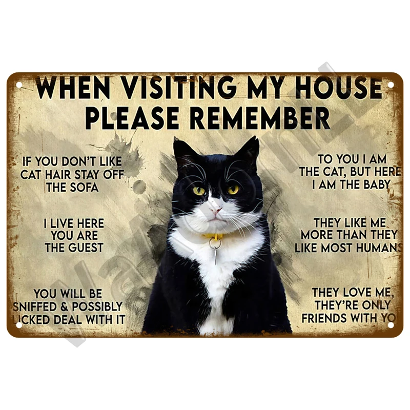 Винтажный металлический знак собака Счастливое животное домашний декор для