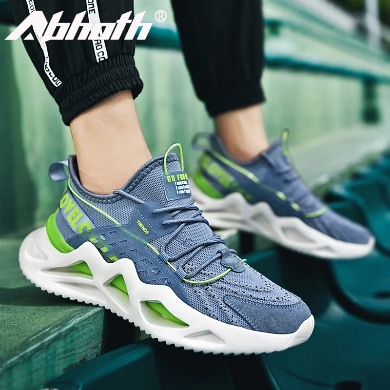 

Модная Всесезонная повседневная мужская обувь Abhoth, легкие дышащие кроссовки, износостойкая дышащая Уличная обувь для прогулок, мужская обу...