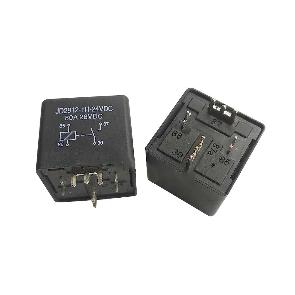 

Jd2912-1h-24vdc реле 80A 24V одна группа, нормально открытое 4-контактное