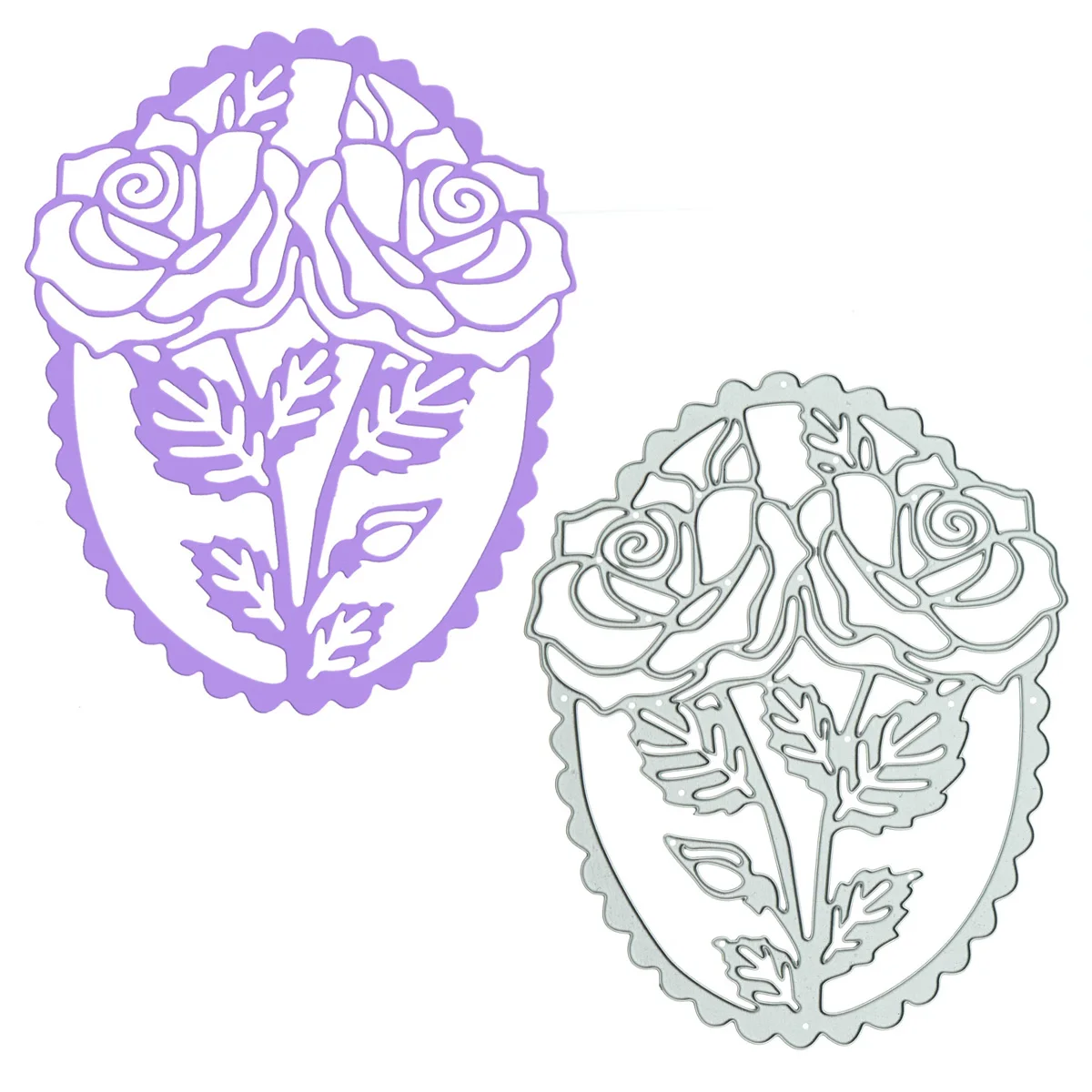 

Волнистый Овальный с розовым рисунком, режущий фотографический трафарет