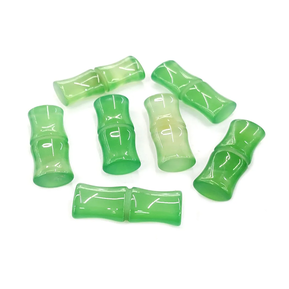 

Agate Bead Bamboo Slub Shape Charm Crystal Loose Beads Jewelry Making Necklace Bracelet Earrings DIY Bead Accessories Women Gift