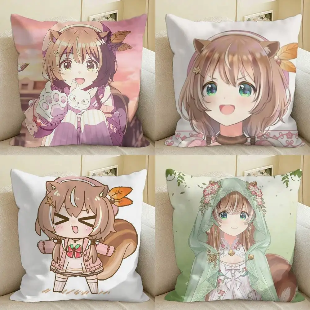 Фото Чехол для диванной подушки Vtuber A-Ayunda Risu от H-Hololive, однотонный, для гостиной, домашний декор, чехол для подушки №1