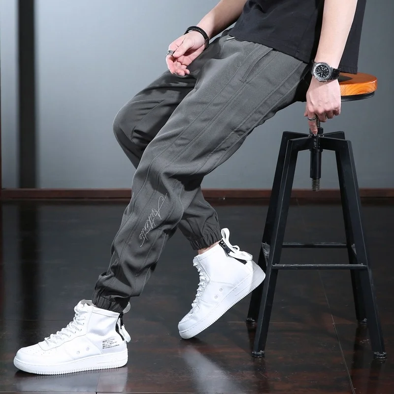 Fashion 2023 Baggy Sweatpant Men Sport joggers Streetwear Casual Elastic Waist Drawstring Pencil Pants