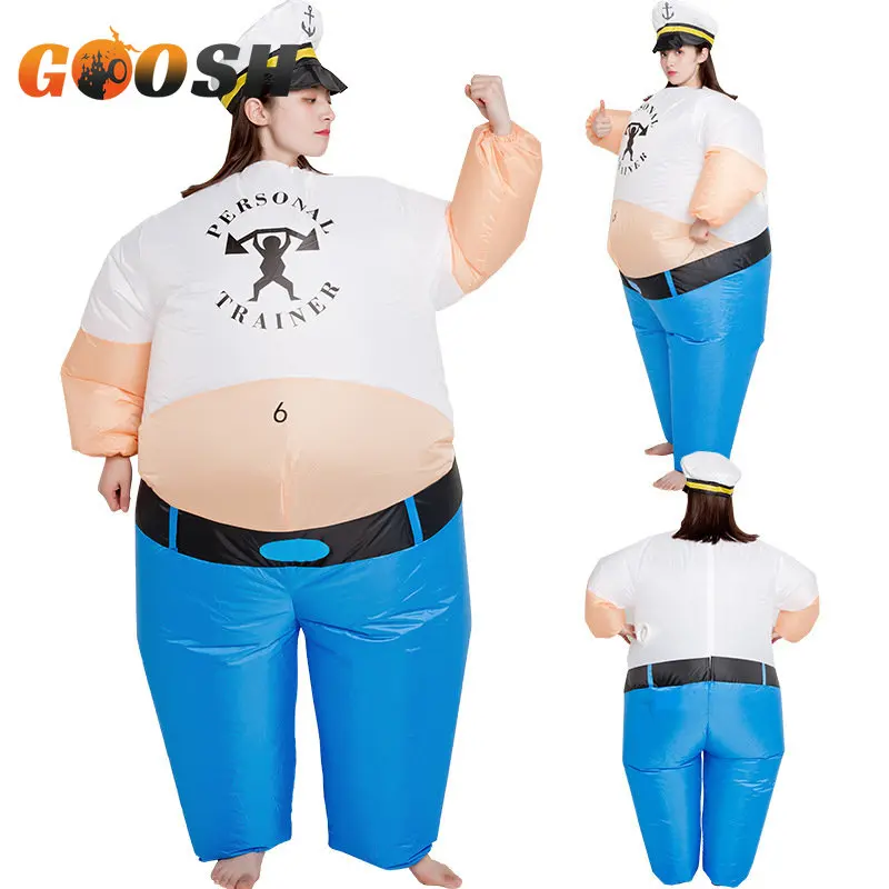 

Взрослый моряк, капитан надувной костюм шерифа Аниме Косплей необычный костюм Хэллоуин Рождество карнавал день рождения