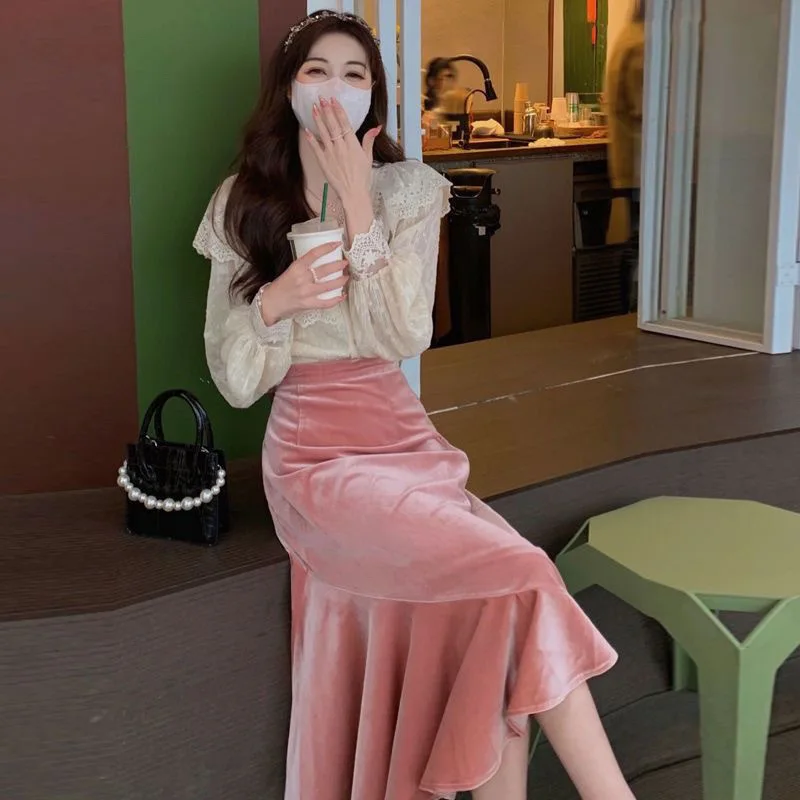 Твидовое платье в гонконгском стиле одинаковый комплект новинка 2024 ранняя осень