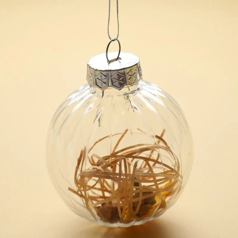 

Transparent Plastic Ball For Christmas Decoration Transparent Plastic Craft Hanging Ball Holiday Decoration Gift