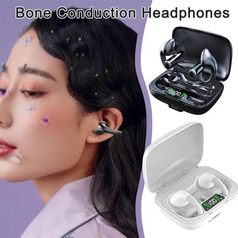 

Quality Sound Effect In Ear Wearing Earphones V5.3 Bt600 Wireless bluetooth-compatible Headset Innovative Clip-on Ear Headphones