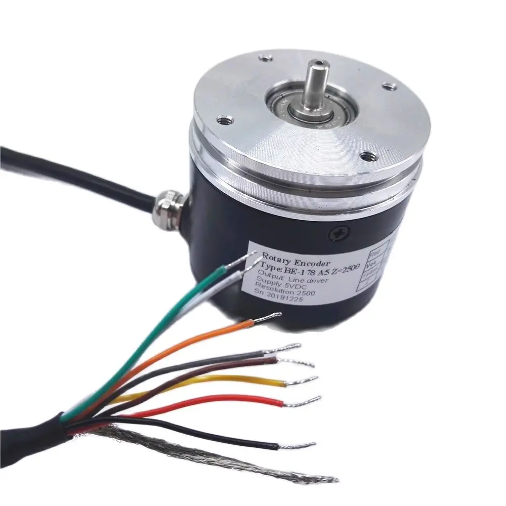 Calt 58 mm Exterior mm Eixo Sólido 2500 Pulso Resolução Ser178 a5 Rotary Encoder Incremental Driver de Linha com o Groove Instrumentos de medição de nível