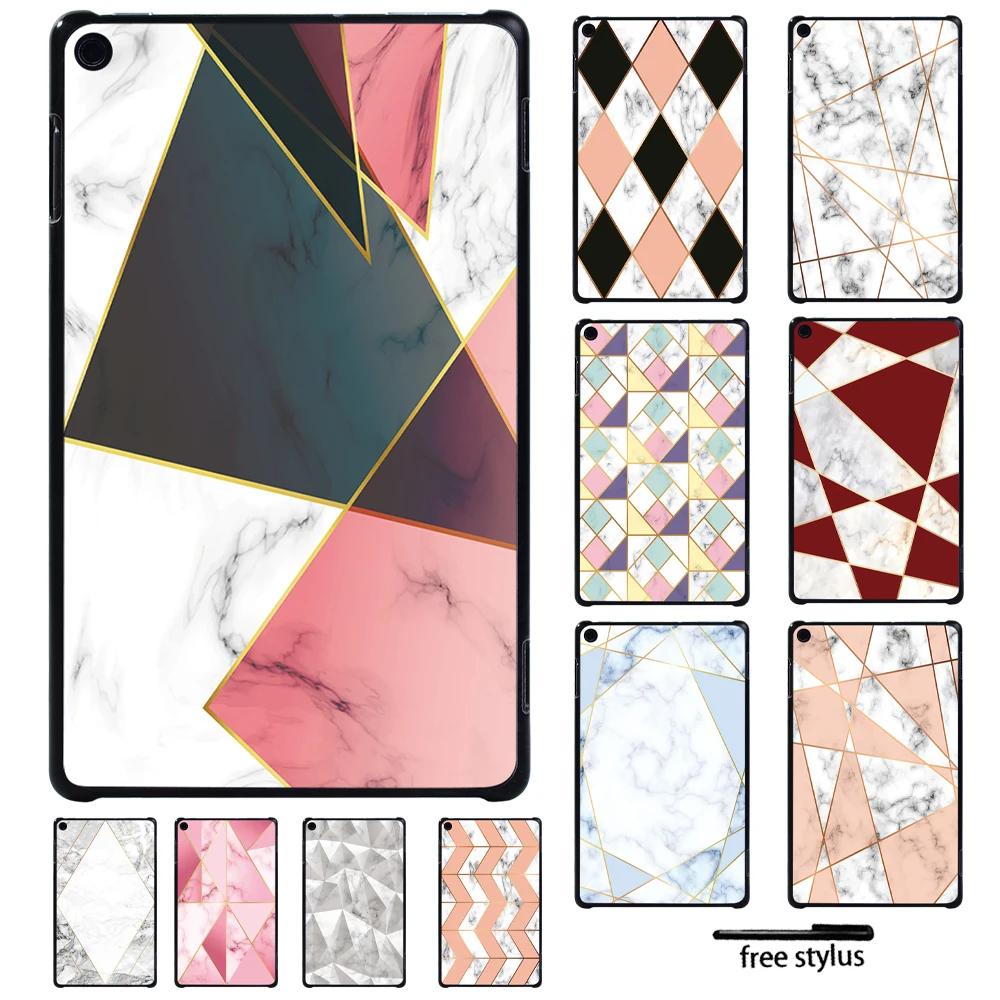 

Case for Fire 7 5/7/9th Gen /HD 8 /HD 10/HD 8/ Plus 10th Gen 2020 with Alex Printed Slim Geometry Tablet Shell Cover