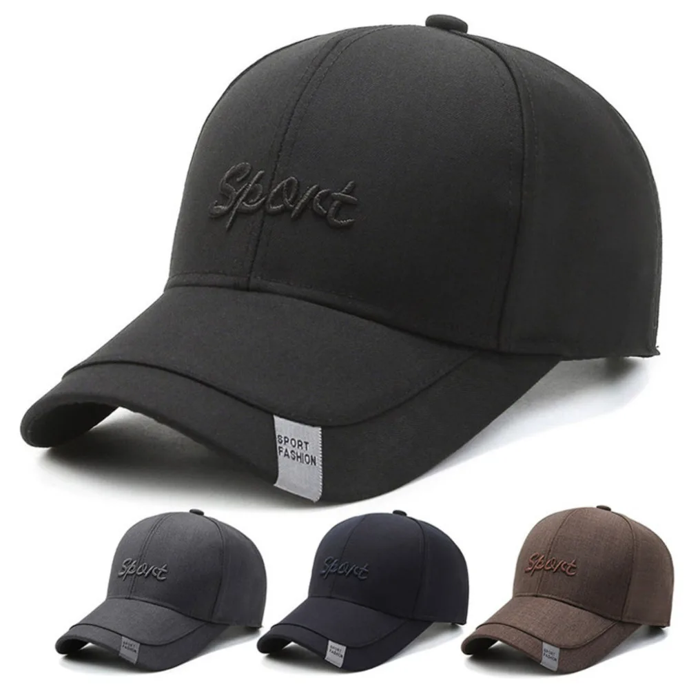 

Винтажная хлопковая шапка для папы с двухслойной регулируемой бейсбольной кепкой