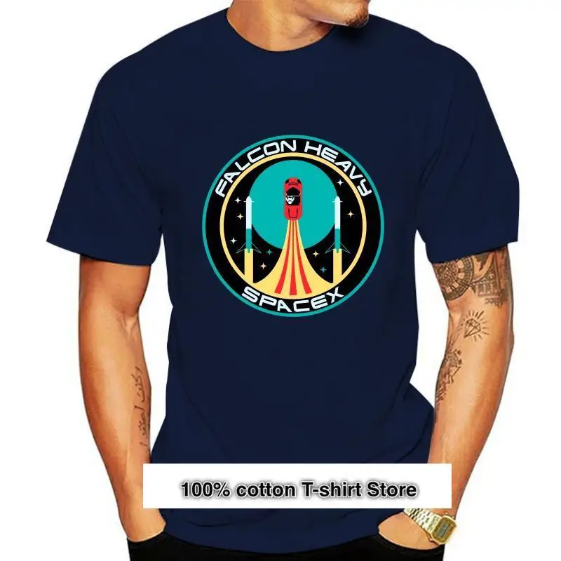 

Heavy Falcon Space X Patch camiseta Elon Musk SpaceX, camiseta de manga corta S-