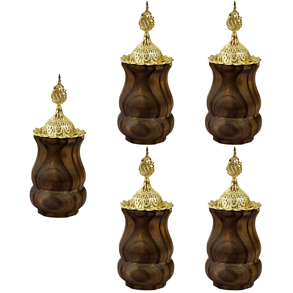 

5pcs Delicate Burner Desktop Censer Burner Ornament Censer Holder Desktop Decor