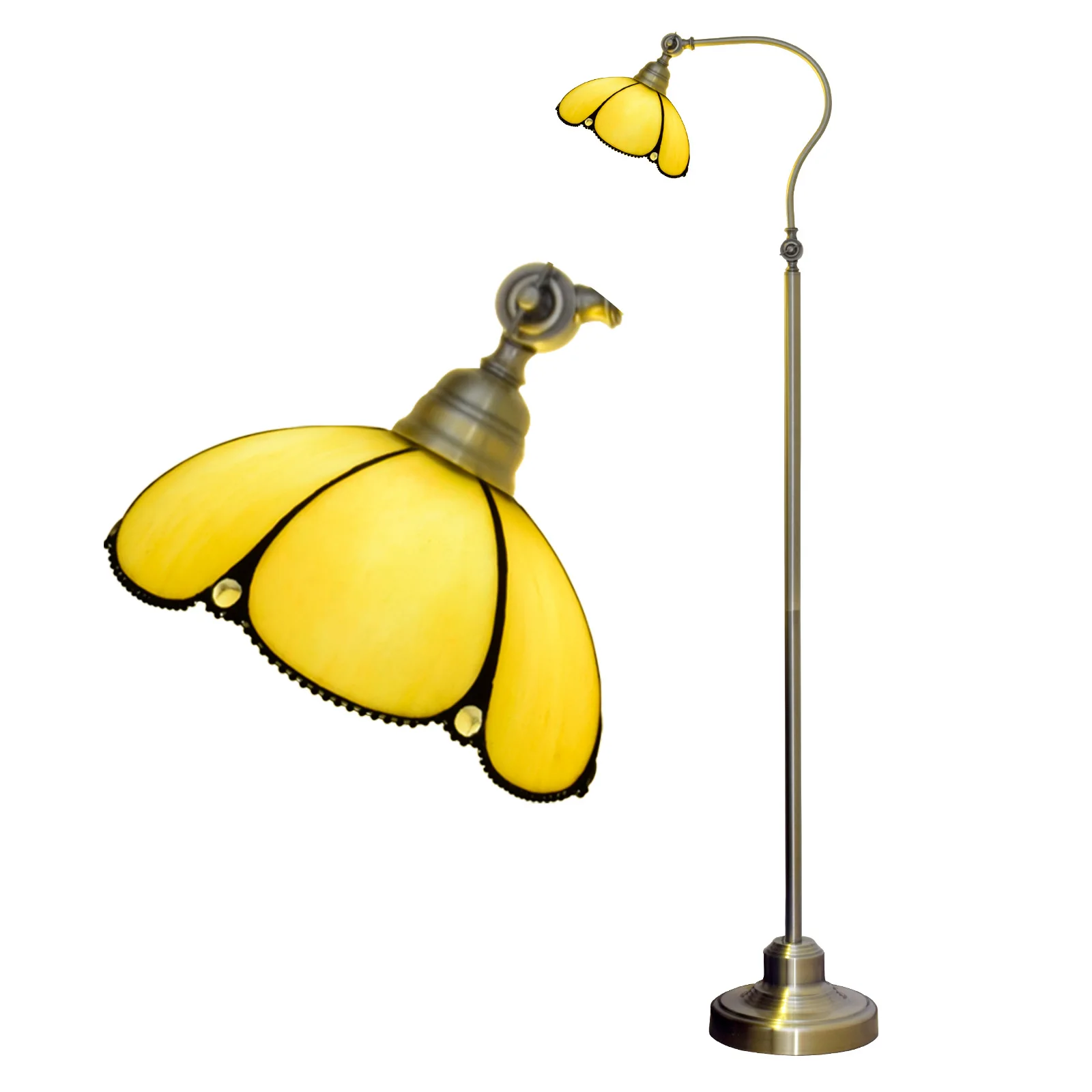 Торшер Тиффани Витражи в богемном стиле с блестками Гостиная Спальня