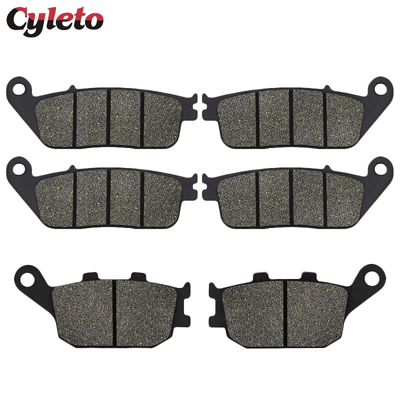 

Cyleto Front Rear Brake Pads for Honda 599 CB600 CB600F Hornet CBF600 CBF 600 CBR600 CBR 600 F3 CB 750 Seven Fifty CBF1000 92-11