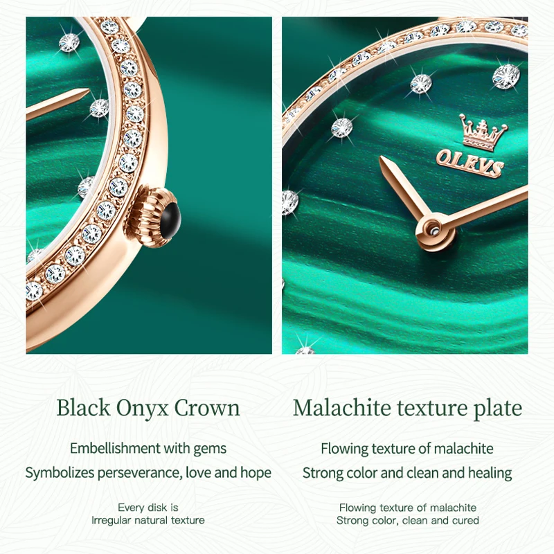 Luxury Brand OLEVS Elegant Women Watch Rhinestone Dial Simple Stylish Casual Lady Quartz Wrist Watch Waterproof Reloj Mujer enlarge