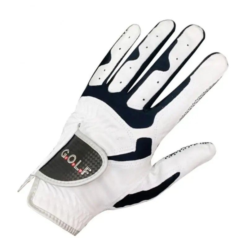

1 Pcs Golf Glove Pair 2 Color Options Improved Grip System 골프웨어 Comfortable Blue White color left right hand golf accessories