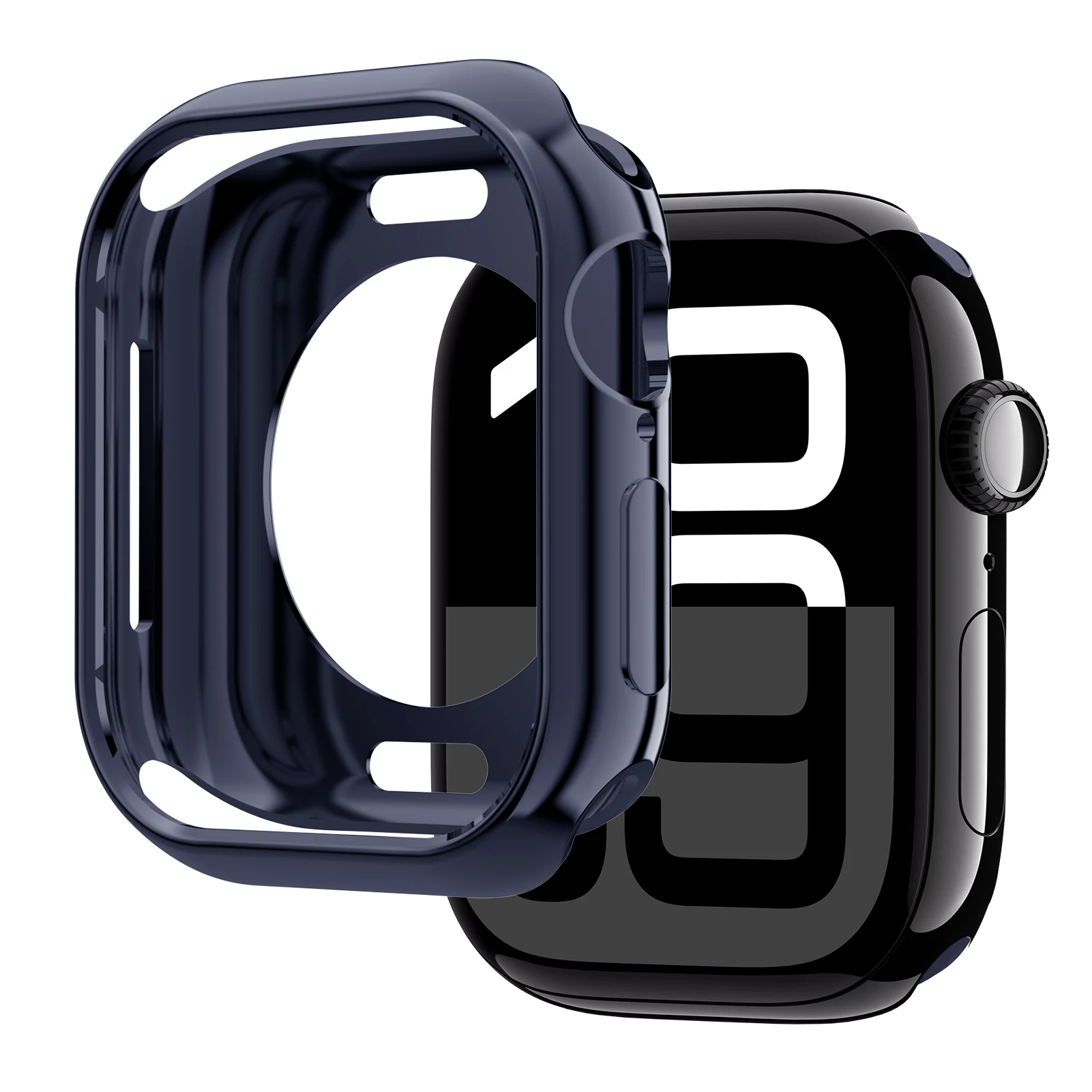 Фото Полый чехол из ТПУ для Apple Watch 11 10 46 мм 42 мм, аксессуары, без защитной пленки, защитный бампер, чехол для iWatch Series 11 46 мм 42 мм №1