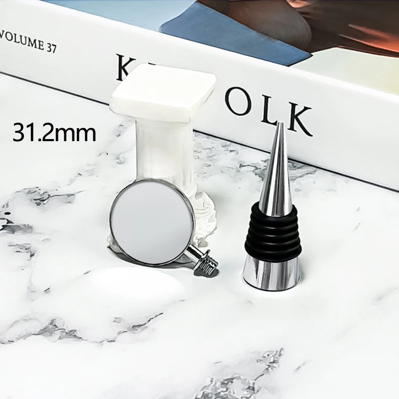 

5 шт. пустая металлическая пробка для бутылки вина для DIY круглый хрустальный купол кабошон аксессуары многоразовая пробка для шампанского инструмент для винного бара