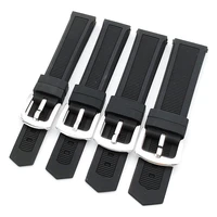wholesale 10pcslot 18mm 20mm 22mm 24mm stripe waterproof sport silicone watch strap watch band black color new
