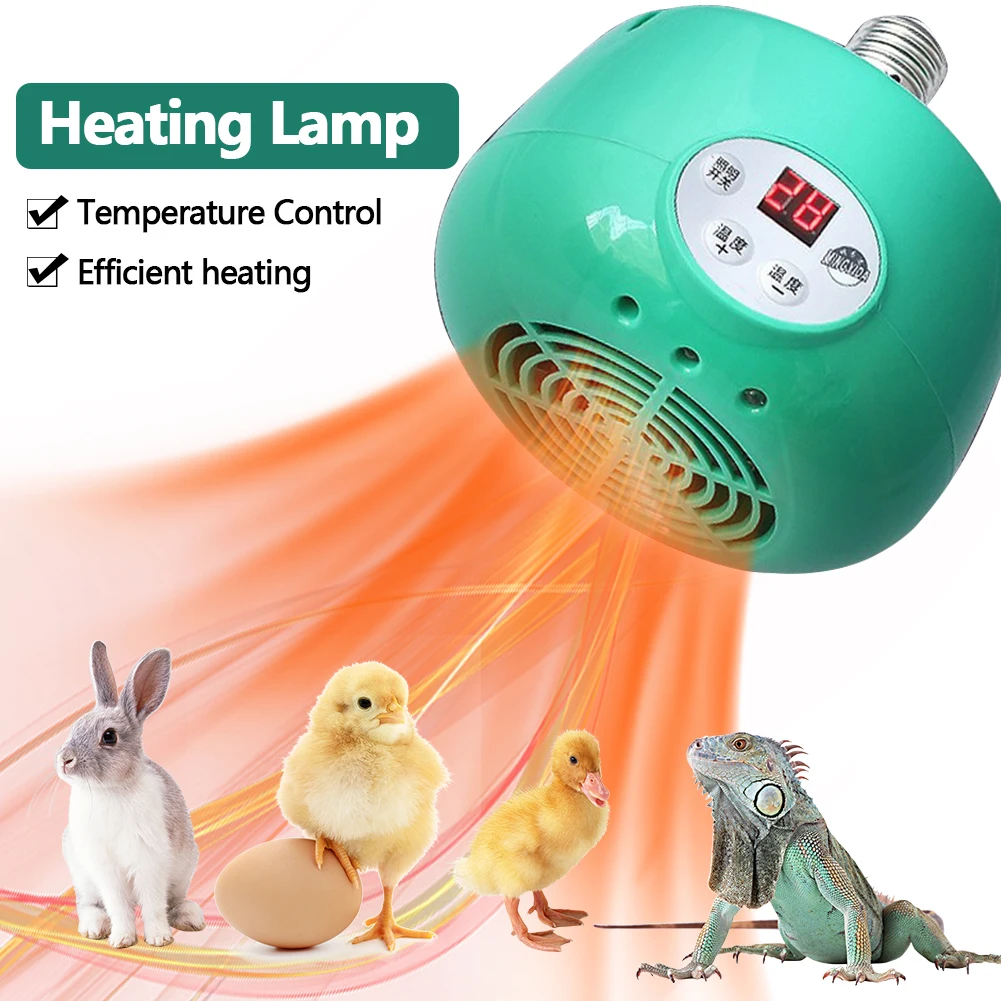 

Farm Smart Heating Lamp Warm Light Chicken Poultry Breeding Thermostatic Temperature Controller Heater Heating Lamp