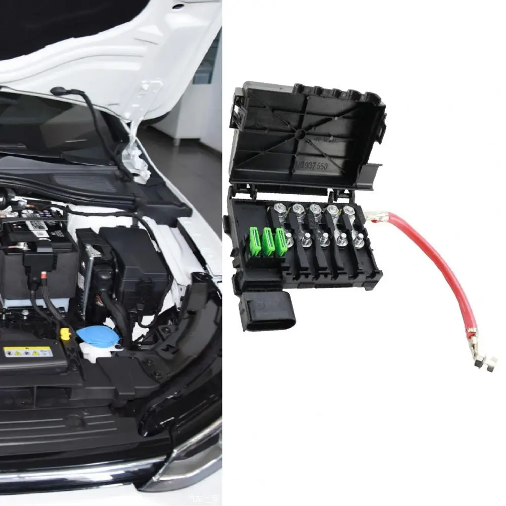 

Fuse Holder Fuse Box Moisture-proof ABS Battery Terminal 1J0937550A for VW Bora Golf Beetle