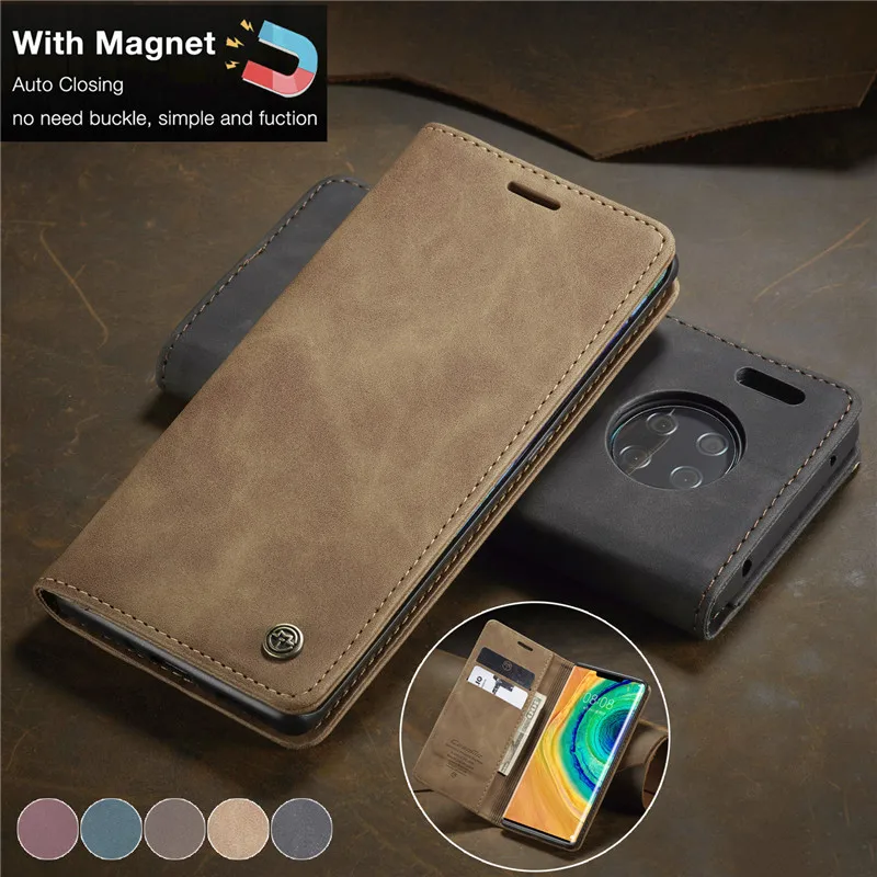 

CaseMe Luxury Leather Case For Huawei P30 Lite P40 P20 Pro Mate 30 Magnetic Wallet Card Cover For Huawei P Smart 2021 Coque