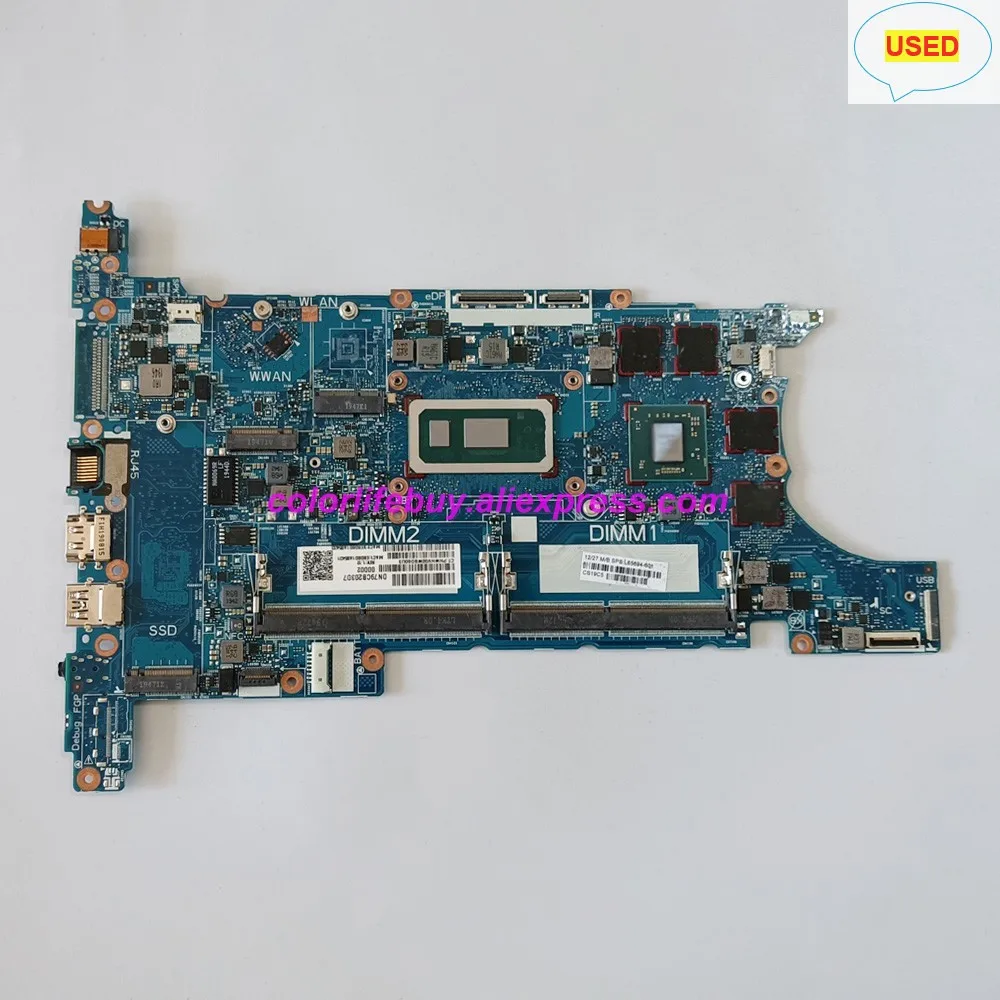 

Genuine USED L65694-001 i7-8565U CPU 216-0923048 GPU Laptop Motherboard L65694-601 6050A3022501 for HP ZBook 14u G6 NoteBook PC