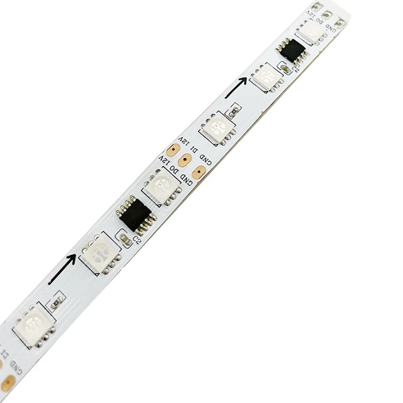 Светодиодная лента WS2811 12 В-RGB-30 совместимая с программируемым модулем