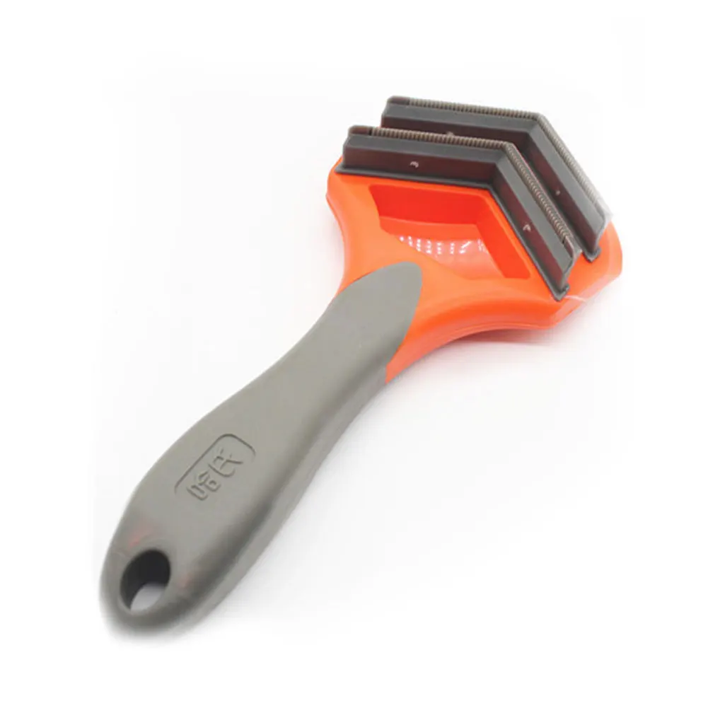 

Dog Grooming Brush Durable Pet Supplies Cats Fetcher Comb Portable Deshedding Tool Hair Removal Ergonomic Handle Loose Undercoat