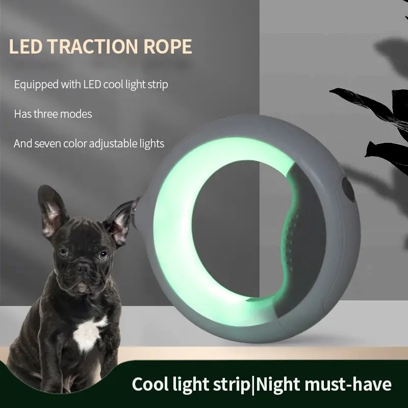 

Выдвижной Поводок для собак, светящаяся светодиодная рулетка, свинцовый поводок для домашних животных, автоматический поводок длиной 3 м дл...
