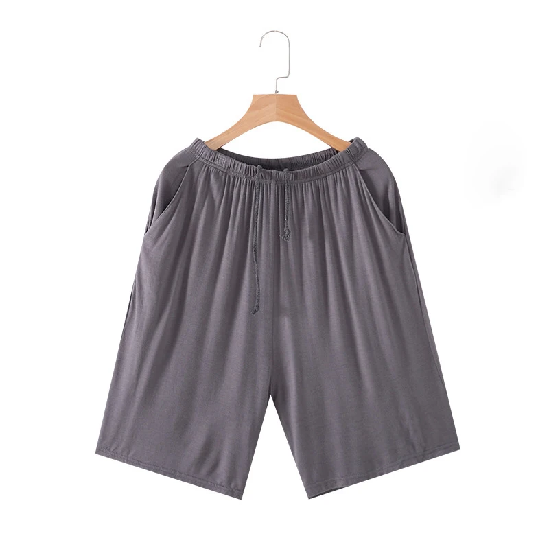 Plus Size 5XL 6XL Summer Men's Shorts Modal Leisure Sleepwear Pants Thin Elastic Loose Sleeping Shorts Mens Sleep Bottoms Pajama