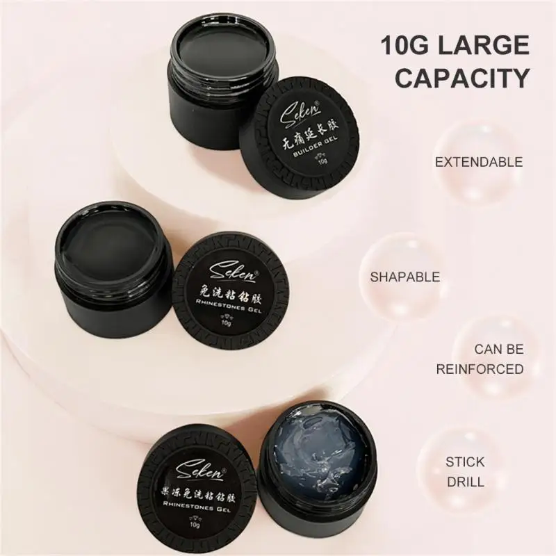 

Сильный клей, твердый УФ-клей, Быстросохнущий желе, искусственный клей для наращивания ногтей для украшения, инструменты для самостоятельного маникюра и дизайна ногтей