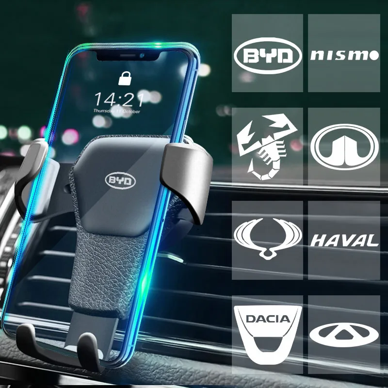 Автомобильный держатель для телефона с креплением на вентиляционное отверстие