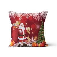 christmas cushion cover suede nap decorative bedroom living room sofa throw pillow covers soft chair car pillowcase home decor