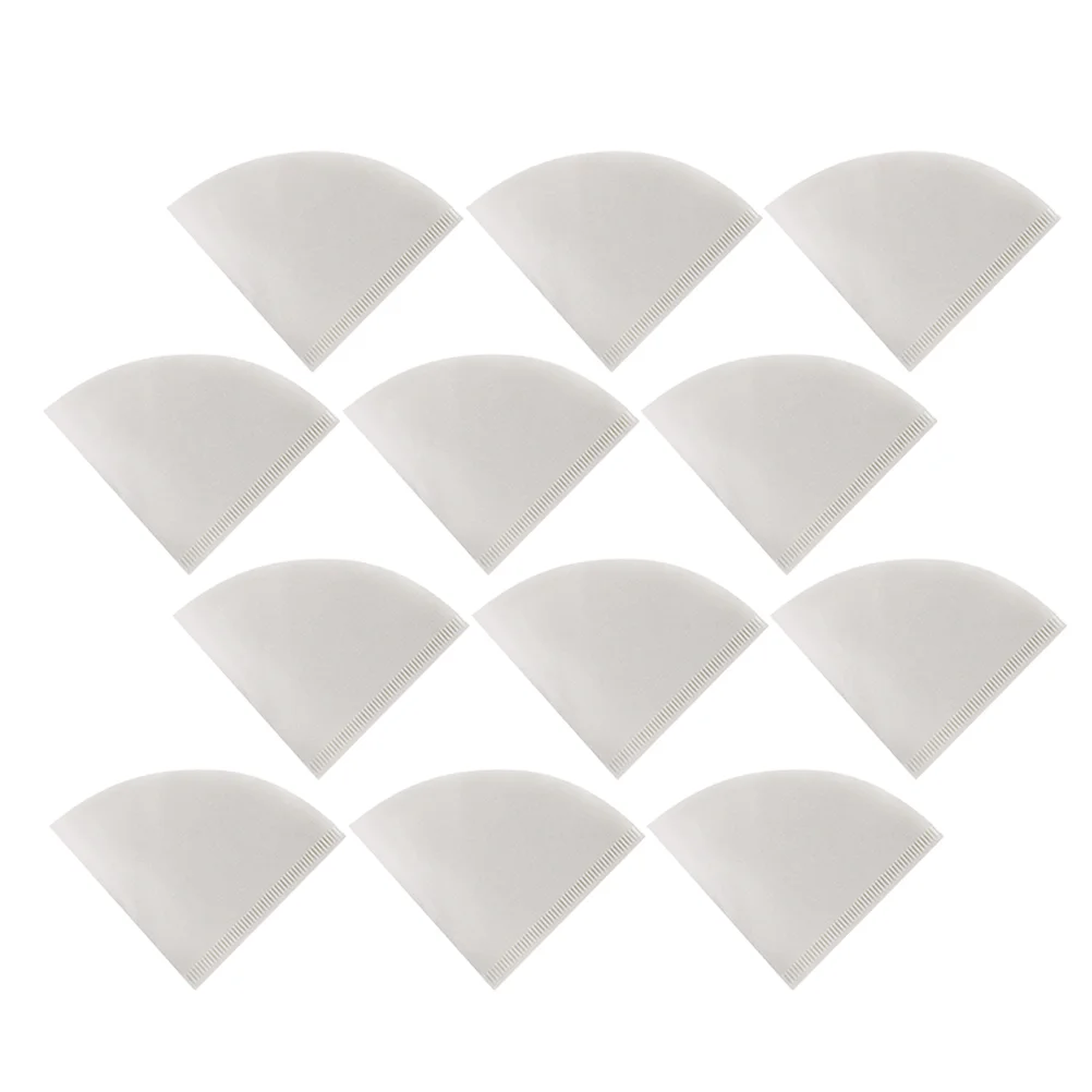 

100Pcs Cone Coffee Filters Useful Coffee Making Supplies Coffee Filters Bags Natural Paper Filters