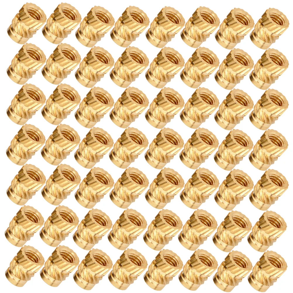 

100 Pcs Square Tool Thread Nut Knurled Nut Female Thread Heat Set 3d Printing Tools Knurled Threaded Insert Threaded Nut