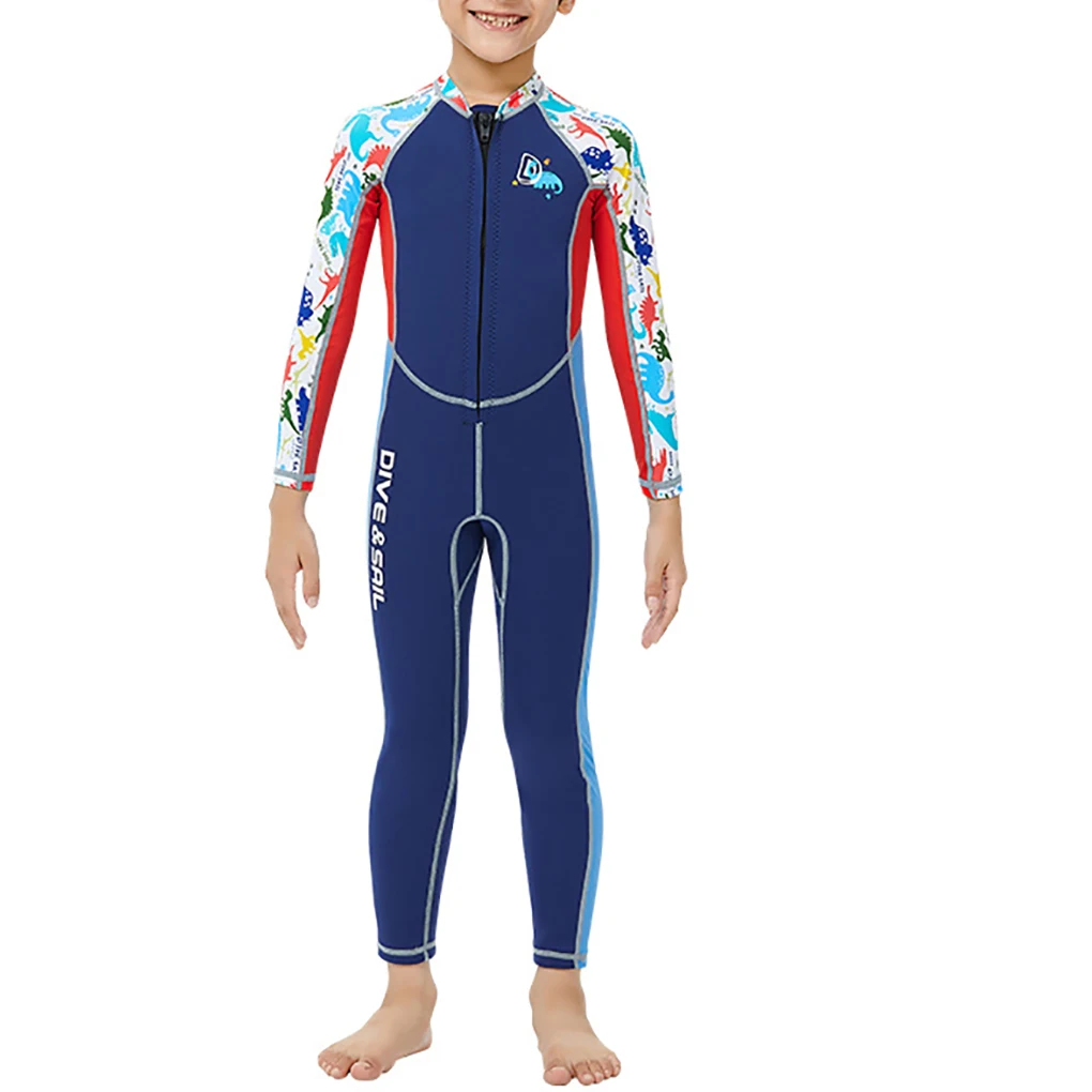 

2 5MM Wetsuits Diving Suit One-piece Sunprotection Swimsuit Anti-jellyfish Snorkeling Set for Surfing Swimming