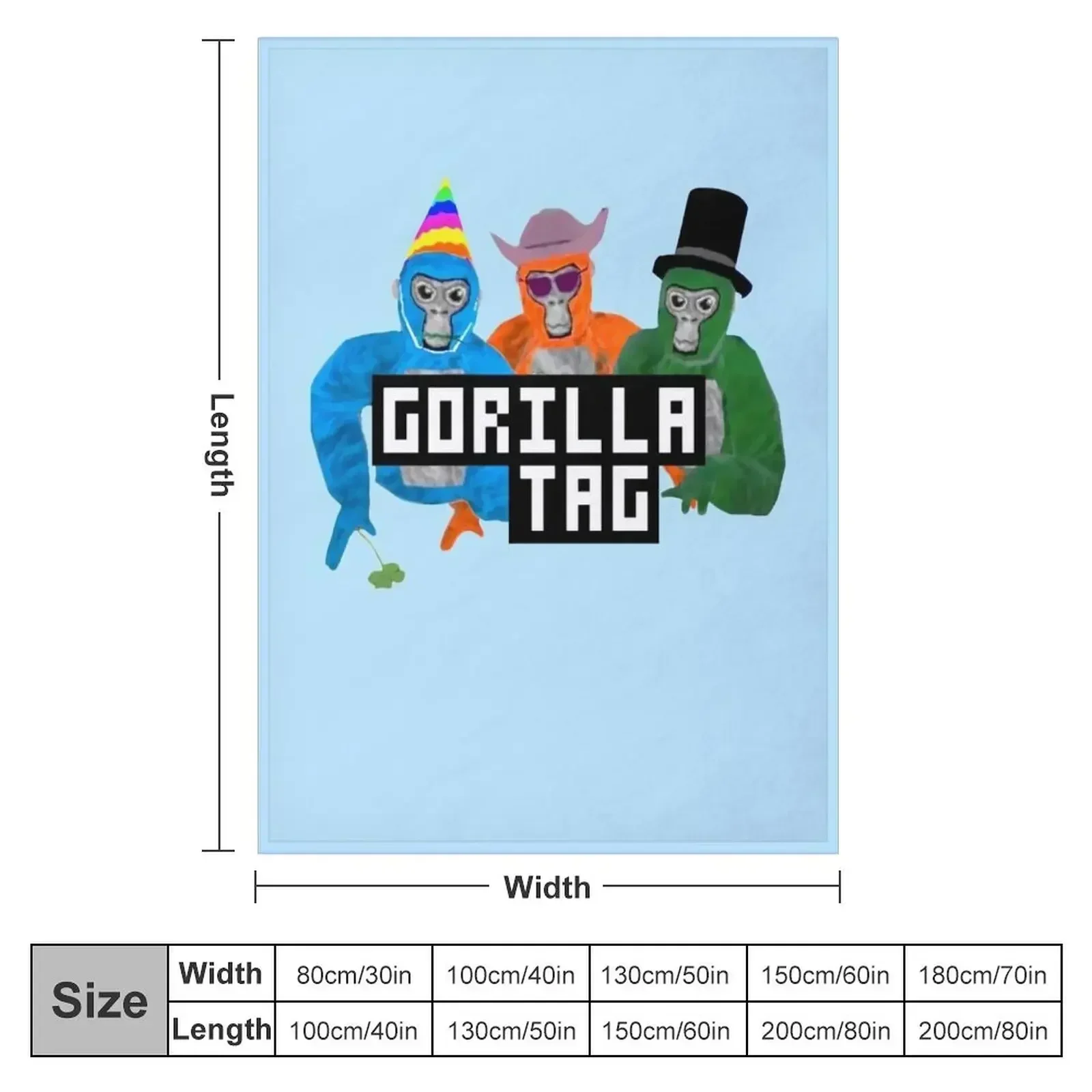 Gorilla Tag Party Hat Merch Мужская женская рубашка для мальчиков и девочек Молода с