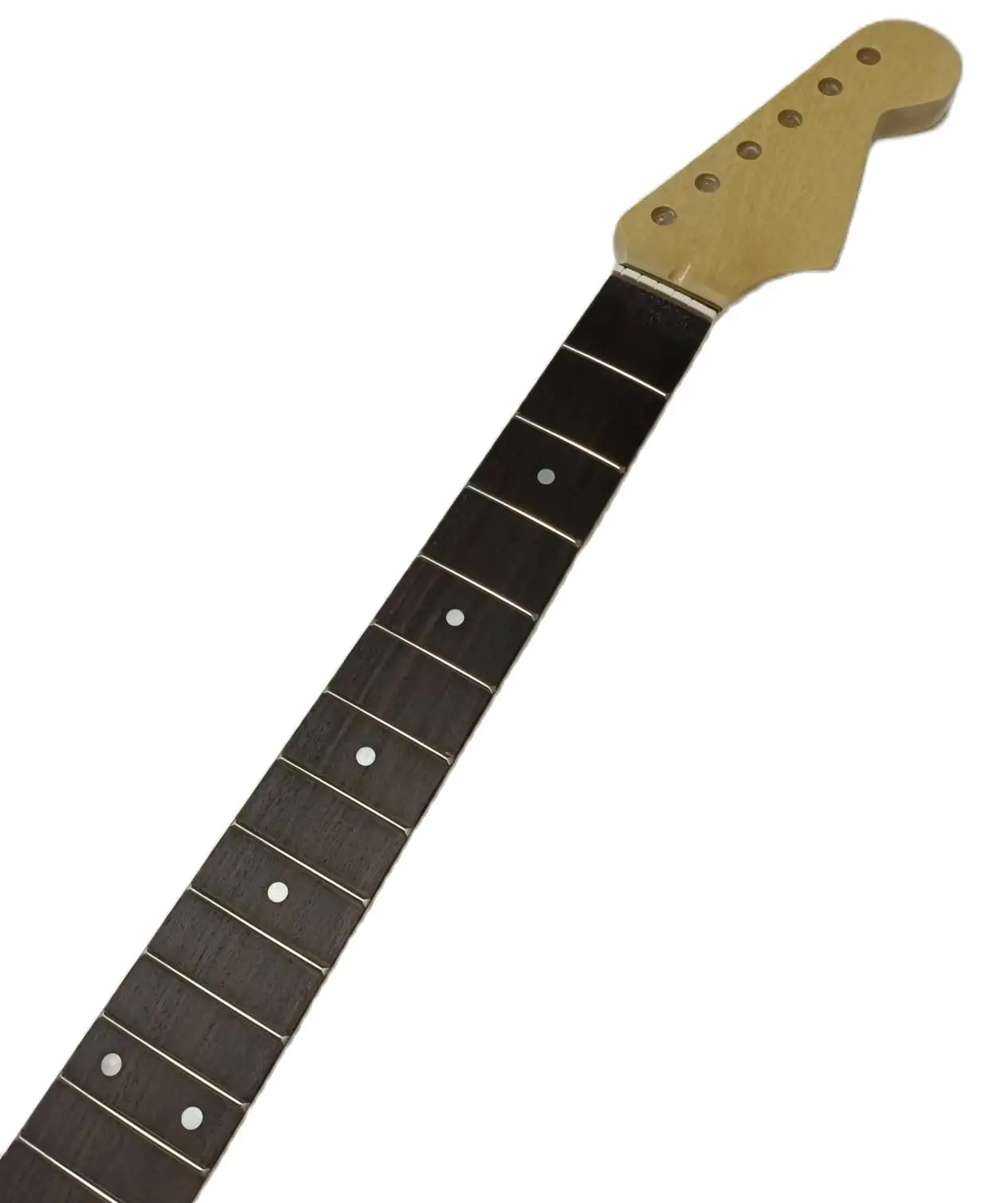 22-Fret ST Style Electric Guitar Neck Classic Dot Inlay Scalloped Fingerboard Canadian Maple Wood Color(1pc, Custom Logo Service enlarge