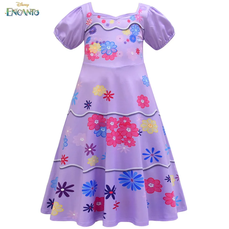 Новинка платье принцессы фиолетовое для вечеривечерние на день ребенка |