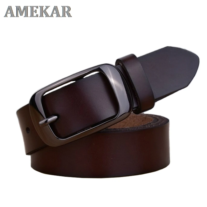 

Универсальный женский ремень из натуральной кожи, повседневный короткий ремень с пряжкой с язычком, однотонный Высококачественный ремень ...