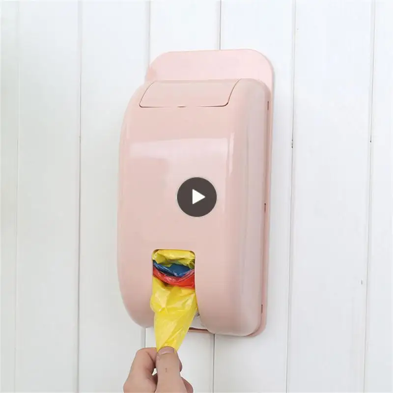 

Пластиковый пакет без перфорации, контейнер для хранения для кухни, ванной, продуктов, настенный подвесной держатель для кухонных мешков для мусора, контейнер для хранения