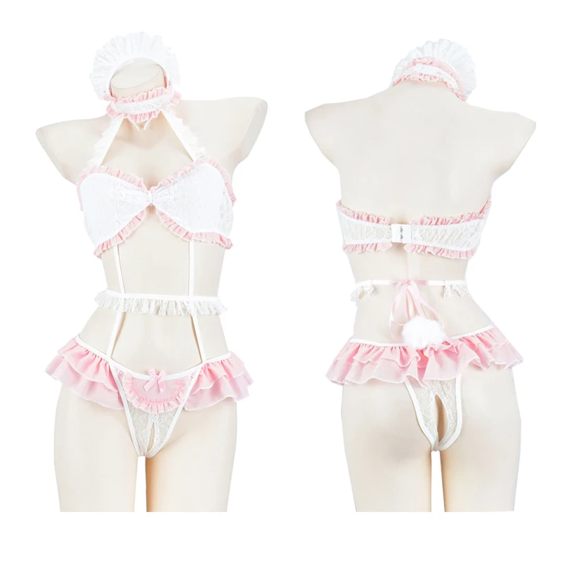 

Боди женское шифоновое прозрачное кружевное с оборками и открытой спиной