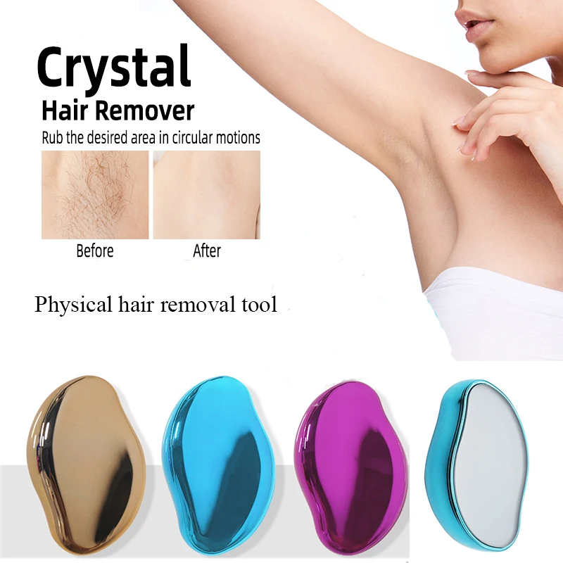 

Hot Crystal Physical Hair Removal Hair Eraser Painless Epilator Easy Cleaning Body Beauty Reusable Man Women's Hair Remover Tool