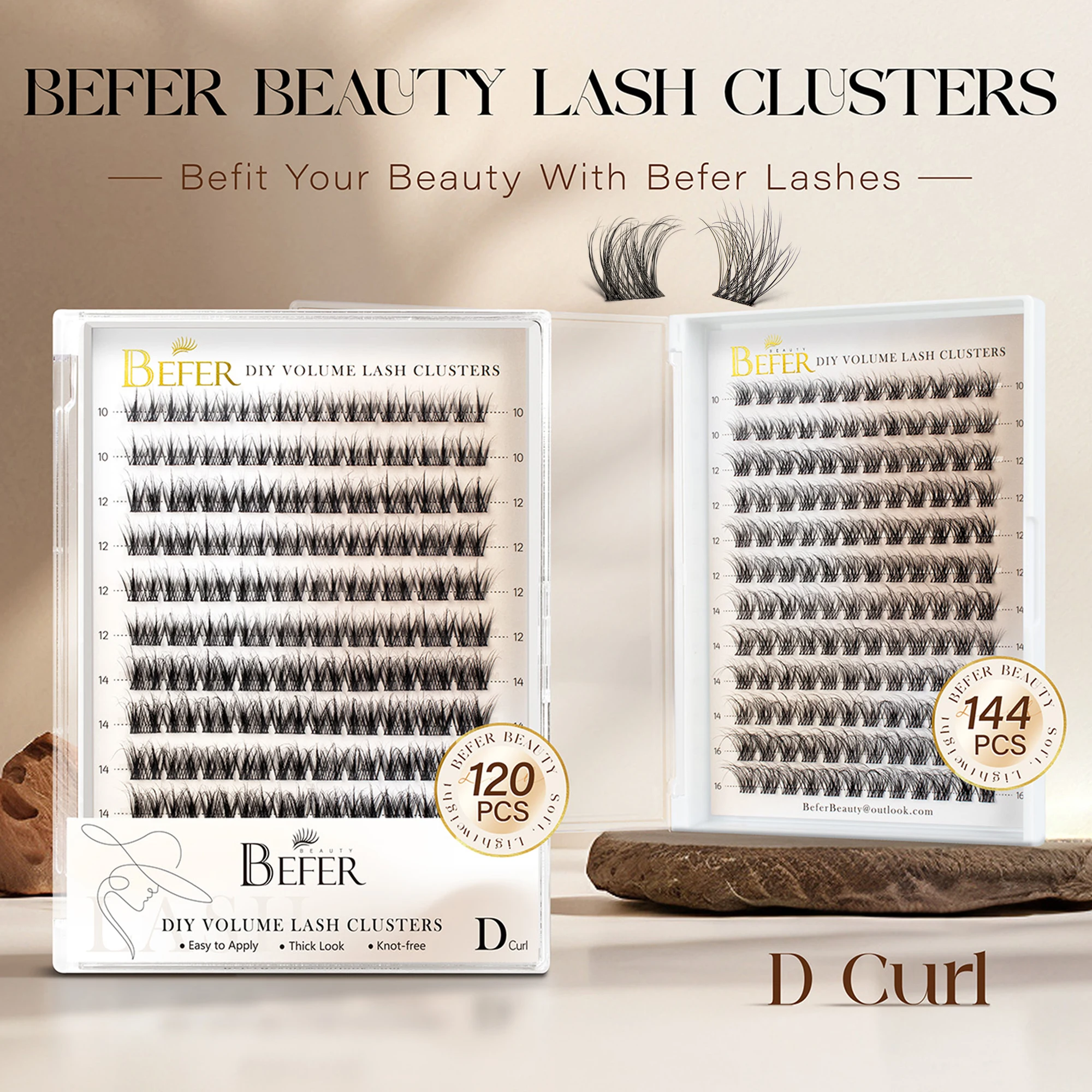 Натуральные пучковые ресницы Befer D Curl, пушистые, 10-16 мм, высококачественные, мягкие, с ультратонкой основой, накладные ресницы для макияжа (art.: 3920d8dcba01c) - 3920d8dcba01c