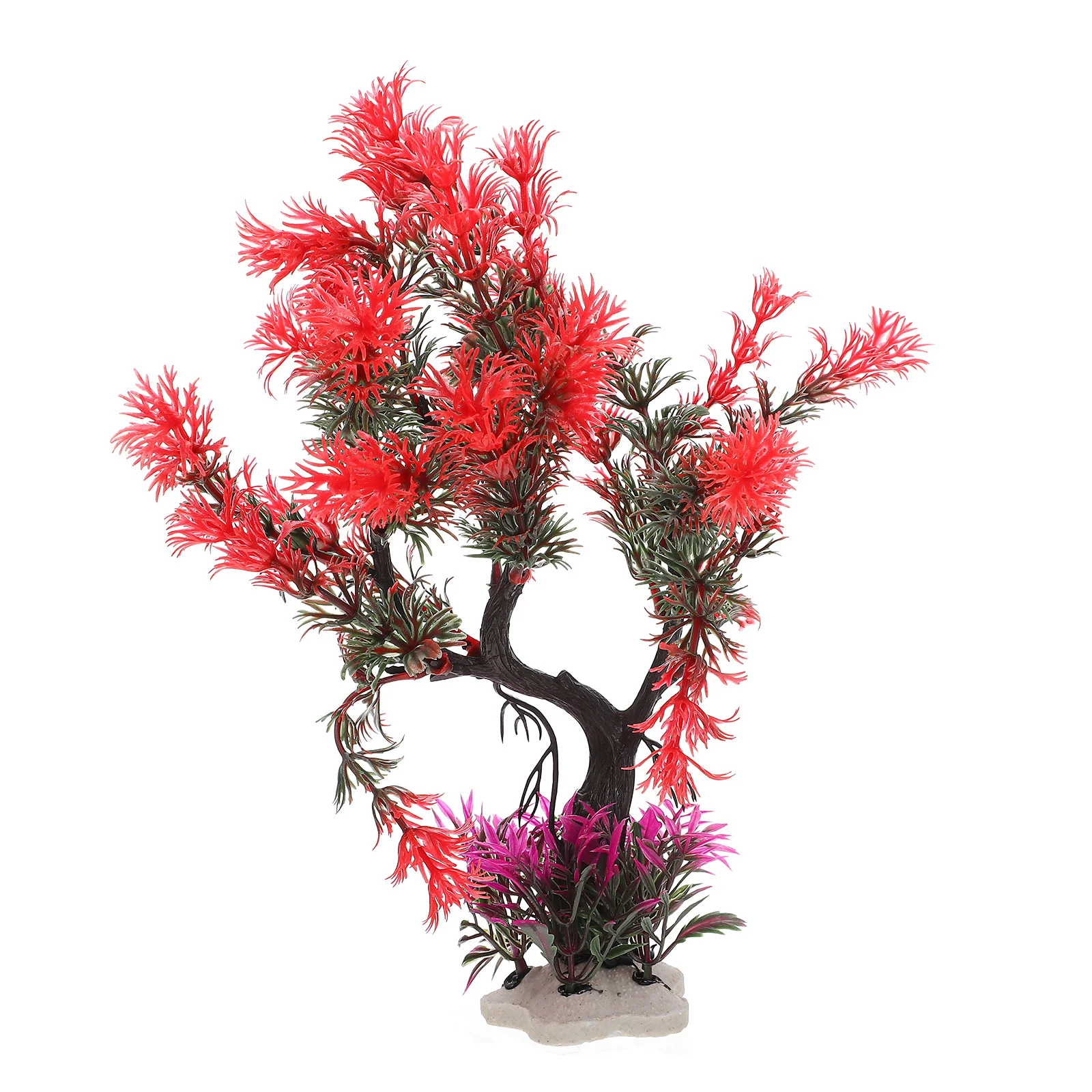 

Fish Tank Landscaping Water Plants Aquarium Plastic Reptile Fake Aquatic Decor Decoration Office Large Indoor