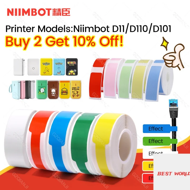 Niimbot D11 мини-принтер для этикеток бумажная печать водонепроницаемая ценовая