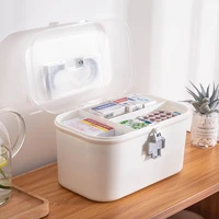 large capacity household first aid kit family container portable emergency drug case medicine organizer storage pill box