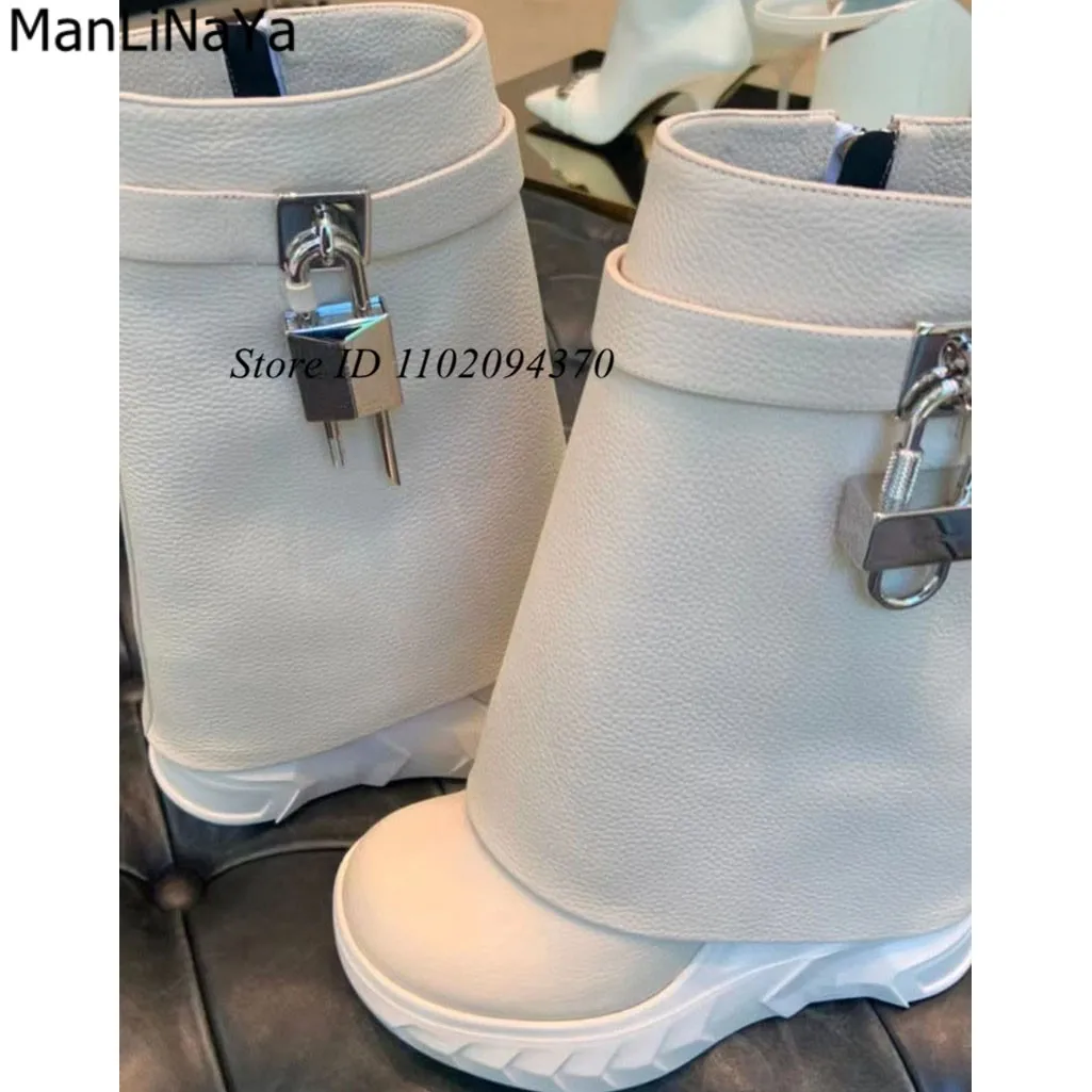 Длинные сапоги из зернистой кожи на толстой резиновой подошве женские