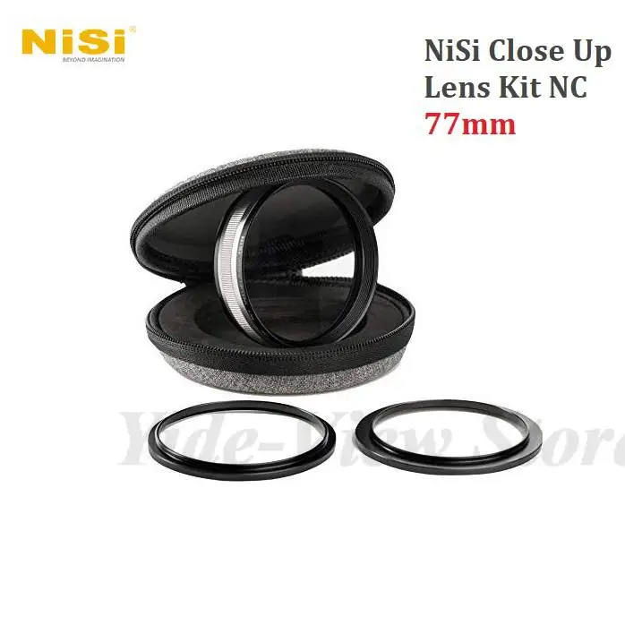 

NiSi 77mm Close Up Lens Filter Kit (with 67-77mm & 72-77mm adapter rings) for Canon Nikon Sony Camera lens